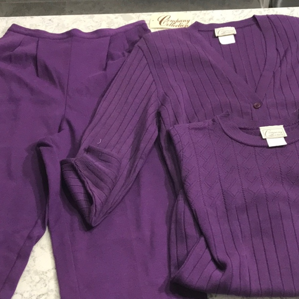 Vintage 3 piece set Company Collection. Size medium item 787 NOS